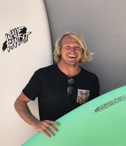 لوح التزلج Wave Bandit Ben Gravy Pro EZ Rider، أبيض، 8'0 (WB80) in Kuwait