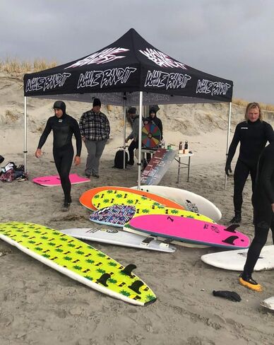 لوح التزلج Wave Bandit Ben Gravy Pro EZ Rider، أبيض، 8'0 (WB80) in Kuwait