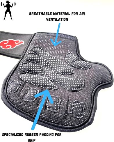 Anime Ventilated Weightlifting Workout Gloves with Wrist Support for Men and Women | Ideal for Weightlifting, Gym Workout, Pull Ups, Cross Training & More in Kuwait