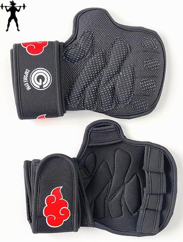 Anime Ventilated Weightlifting Workout Gloves with Wrist Support for Men and Women | Ideal for Weightlifting, Gym Workout, Pull Ups, Cross Training & More in Kuwait