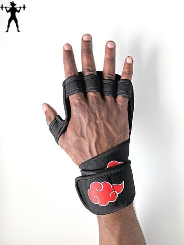 Anime Ventilated Weightlifting Workout Gloves with Wrist Support for Men and Women | Ideal for Weightlifting, Gym Workout, Pull Ups, Cross Training & More in Kuwait