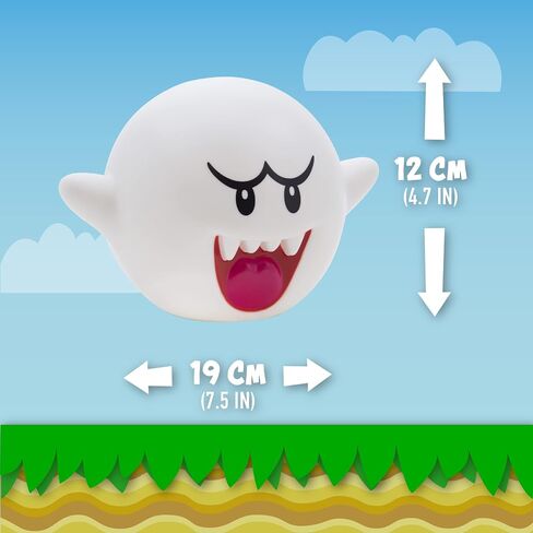Paladone Super Mario Bros مرخص رسميًا من Nintendo Boo Light مع أصوات ماريو، للكبار، ديكور غرفة الألعاب ضوء ليلي مع الموسيقى، 4.7 بوصة in Saudi Arabia