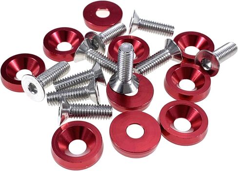 M6x20mm CNC الخام الألومنيوم الحاجز الوفير غسالة الترباس محرك خليج اللباس السحابة كيت للسيارات السيارات تجديد 30 قطعة in Kuwait