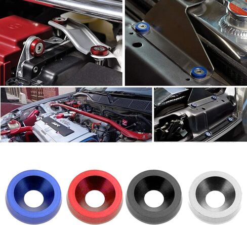 M6x20mm CNC الخام الألومنيوم الحاجز الوفير غسالة الترباس محرك خليج اللباس السحابة كيت للسيارات السيارات تجديد 30 قطعة in Kuwait