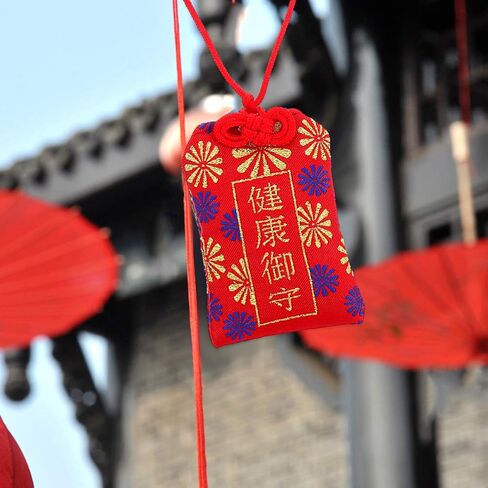 ديكور ياباني تميمة الحظ سحر Omamori الياباني قطعة واحدة من كيس Omamori الياباني تميمة الحظ سحر سحر Omamori الياباني للصحة تميمة سحر ياباني قلادة قلادة ديكور المنزل in Saudi Arabia