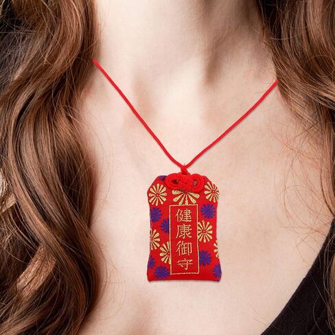 ديكور ياباني تميمة الحظ سحر Omamori الياباني قطعة واحدة من كيس Omamori الياباني تميمة الحظ سحر سحر Omamori الياباني للصحة تميمة سحر ياباني قلادة قلادة ديكور المنزل in Saudi Arabia