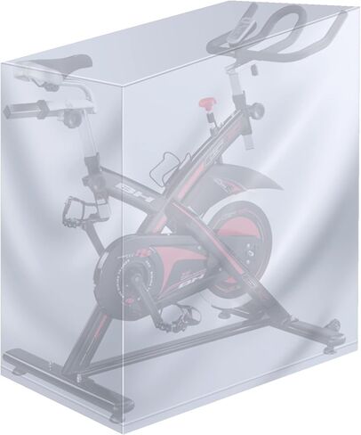Exercise Bike Cover,the Indoor Cycling Stationary Bike Cover is Made of High-Quality Waterproof Oxford Cloth,Which can Protect Your Fitness bike from infringement.（silver） in Saudi Arabia