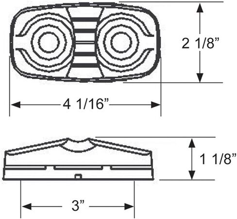 Blazer International C539R LED Bullseye Side Marker Light, Red in Kuwait