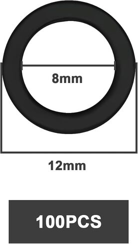 Create idea 100pcs Bearing Spacers Skateboard Bracket Bearing Gasket Skateboard Holder Side Wheel Bearing Spacer for Skateboard Long Plate Truck Hardware Part, Black in Saudi Arabia