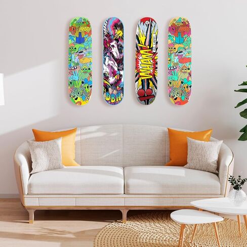 Skateboard Wall Mount Metal Skateboard Hanger with Screw Holes for Display Skateboard Deck Storage in Saudi Arabia