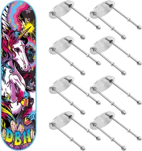Skateboard Wall Mount Metal Skateboard Hanger with Screw Holes for Display Skateboard Deck Storage in Saudi Arabia