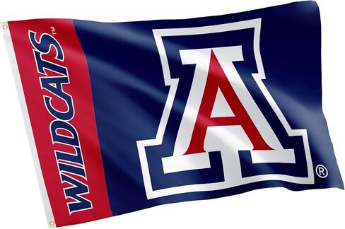 Desert Cactus University of Arizona Flag Wildcats UA Flags Banners 100% Polyester Indoor Outdoor 3x5 (Team Name) in Saudi Arabia