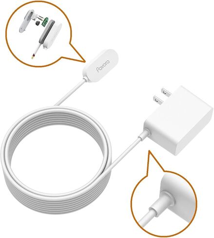 كابل شحن لـ Arlo Ultra/Ultra 2/Arlo Pro4/ 5S/Arlo Go 2، كابل شحن مغناطيسي بطول 15 قدم/4.6 متر كابل داخلي مقاوم للطقس متوافق مع Arlo Ultra/Ultra 2 وArlo Pro 4/5S in Saudi Arabia
