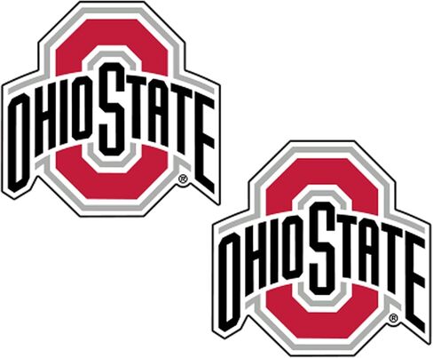 ملصق Craftique ولاية أوهايو (REF O Ohio State 2-Pack DEC (2 بوصة)، 2 بوصة) in Saudi Arabia