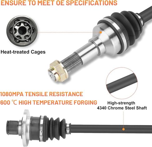 Rear CV Axle Shaft for Yamaha Rhino 450/660/700 2006 2007 2008 2009 5UG-F530T-20-00 5UG-F53B0-21-00 5UG-F530U-20-00 - 1 Pair Left & Right in Saudi Arabia