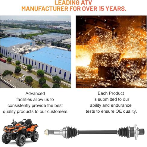 Rear CV Axle Shaft for Yamaha Rhino 450/660/700 2006 2007 2008 2009 5UG-F530T-20-00 5UG-F53B0-21-00 5UG-F530U-20-00 - 1 Pair Left & Right in Saudi Arabia
