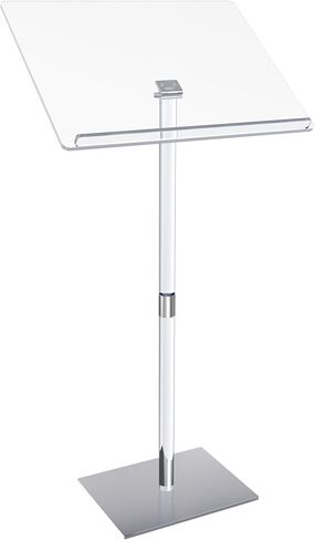 Podium Stand - Portable Podium Stand Hostess Stand Angle Adjustable, Modern Acrylic Lecterns Podium Pulpits for Churches, Concert, Classroom, Speech, Wedding Podium, Conference podium (Small) in Saudi Arabia