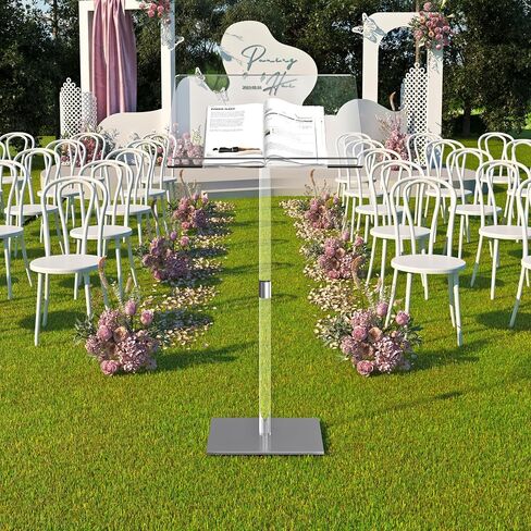 Podium Stand - Portable Podium Stand Hostess Stand Angle Adjustable, Modern Acrylic Lecterns Podium Pulpits for Churches, Concert, Classroom, Speech, Wedding Podium, Conference podium (Small) in Saudi Arabia