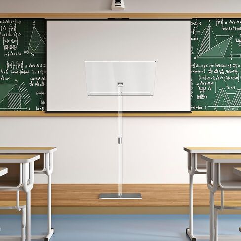 Podium Stand - Portable Podium Stand Hostess Stand Angle Adjustable, Modern Acrylic Lecterns Podium Pulpits for Churches, Concert, Classroom, Speech, Wedding Podium, Conference podium (Small) in Saudi Arabia