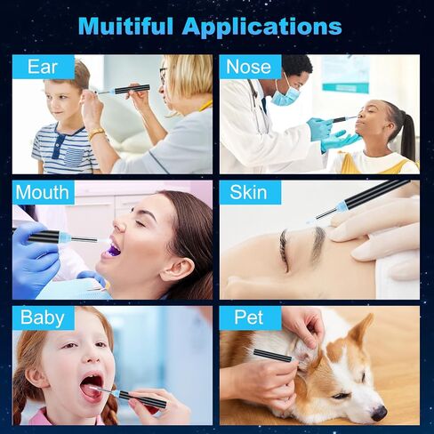 Ear Wax Removal-Ear Wax Removal Tool Camera with Light for Baby Adult,Hall Switch, Waterproof,3 Pcs Ear Set,Ear Cleaner for iOS & Android in Saudi Arabia