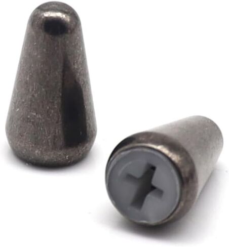 Black 2pcs Brass Cover Guitar 5 Way 3 Way Pickup Switch Tip Switch Knobs Fit USA FD Strat/Tele in Saudi Arabia