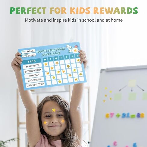 2400 PCS Star Stickers for Kids Reward, Holographic Star Stickers Reward Stickers for Kids Behavior Chart School Classroom Teacher Supplies 0.6" Small Teacher Stickers for Kids Classroom in Kuwait