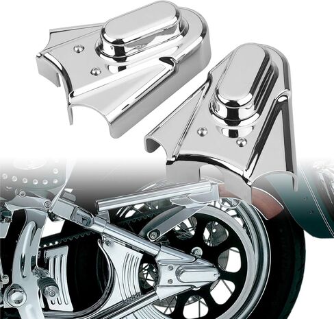 أغطية المحور الخلفي ABS متوافقة مع Harley Softail Heritage Springer Night Train Fatboy Standard Custom 1986-2007 كروم in Saudi Arabia