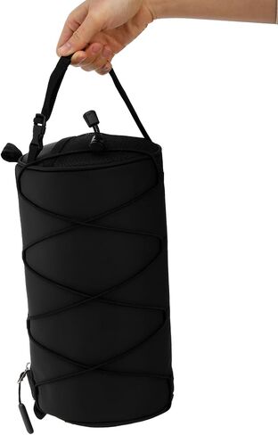 Suwimut Bike Handlebar Bag, Outdoor Small Bicycle Front Frame Storage Bag, 4.2L Handy Bike Front Bag Handlebar Storage Pouch Pack with Shoulder Strap for Mountain Road Bike Cycling Travel - Black in Saudi Arabia