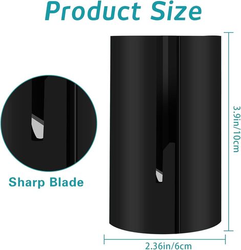 Hoedia عيد الميلاد ورق التغليف القاطع - مجموعة من 2 أنبوب أداة قطع لف الهدايا، قطع ورق التغليف المنزلق، قطع لف الهدايا المنزلقة سهلة وآمنة لورق تغليف العطلات in Kuwait