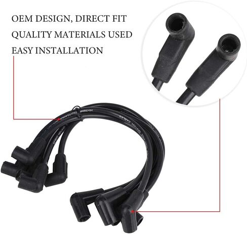 مجموعة أسلاك توصيل الإشعال متوافقة مع إصدارات 1990 والأحدث 3.0L وLX من محركات MerCruiser البحرية مع أنظمة الإشعال Delco EST - تحل محل 816761Q14 84-816761Q14 in Kuwait