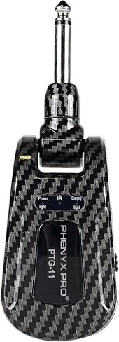 جهاز إرسال جيتار Phenyx Pro قابل لإعادة الشحن PTG-11، تصميم UHF مع تنوع احترافي حقيقي، 100 تردد قابل للاختيار، بدون كمون، تغطية 165 قدم in Kuwait