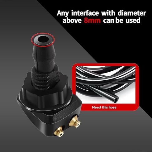 قطعتان من فوهات غسيل الزجاج الأمامي الأوتوماتيكية، رشاشات ذات فتحة مزدوجة، أدوات تنظيف متعددة الوظائف، أدوات تنظيف زجاج السيارة، عالمية لمعظم السيارات والشاحنات والشاحنات الصغيرة (أسود) in Kuwait