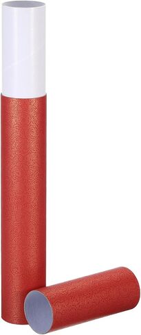 PATIKIL 2 Inch x 17 Inch Poster Tube, 1Pcs Photo Storage Tube Portable Shipping Mailing Tubes Calligraphy Painting Tubes Round Carrying Case for Storing Paper Art Map Documents, Red in Saudi Arabia