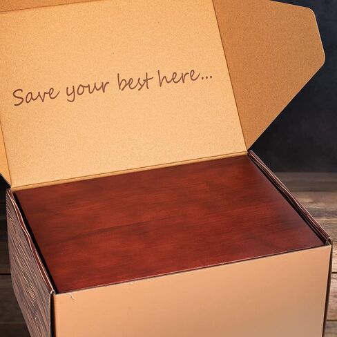 HKG Deluxe- Large Memory Wooden Box with Hinged Lid Beech Wood 11'5x8'5x5'5 Hand-Crafted Decorative Wood Storage Treasure Box for Keepsakes or Recipes in Saudi Arabia