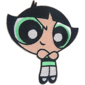 C&D Visionary Powerpuff Girls Buttercup Patch, Green, Pink