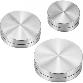 TIESOME 3 Pack Ceramic Clay Pottery Throwing Trimming Spinner Tool, Metal Mini Pottery Trimming Spinner Silver Clay Ceramic Tools Trim Stabilizer for Potters Clay Artists(30mm/38mm/45mm)