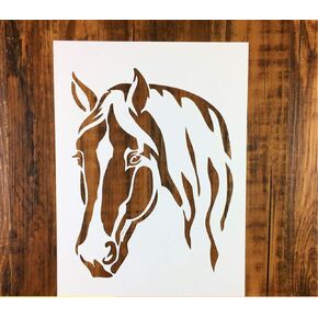 Zzooi Horse Painting Stencil for DIY Shirts DIY Craft,Small
