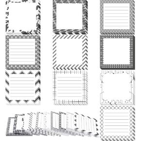 10 Pack Sticky Notes 3 x 3 Inch Self-Stick Notes Pads 500 Sheets Easy Sticky Notes for Reminder Studying Planning Office Home Supplies, 10 Designs