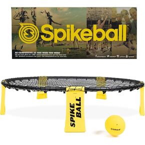 Spikeball The Original Kit 1-Ball Game Set - Outdoor, Yard & Camping Games - Includes Ball, Net, Drawstring Bag & Rulebook Set