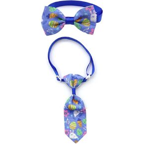Easter Dog Necktie Pet Bow Ties Collar Pet Bow Easter Puppy Neck Tie Bowtie JPE06 (A)