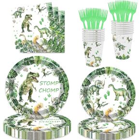 100 Pcs Surf The Big One Decoration Retro Surfer Boy 1st Birthday Paper Dinner Plates Napkins Cups Forks Dinnerware for Surf Board Sun Retro Van Wave Theme Surfing 1st Bday Baby Shower Party Supplies