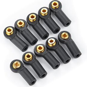 10PCS Plastic Tied Rod Ends Link Ball Joint Head Kit Replacement for Axial 1/24 SCX24 RC Crawler Car Upgrade Parts