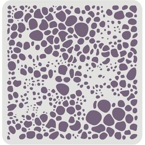 FINGERINSPIRE Cell Theory Stencil - 11.8x11.8in Reusable Cell Pattern Drawing Stencil with Polka Dots & Round Dots for Painting on Wood, Canvas, Paper, Floor, Wall