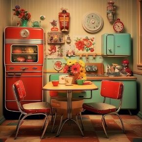 Vintage Retro Decor Funny 5D Adult Diamond Art,DIY Diamond Art Painting Kit for Decor Canvas 11.7x15.7inch/30x40cm