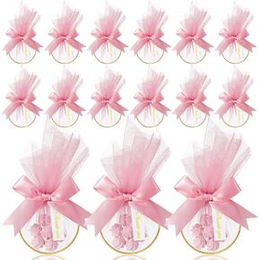CPEGHDVM 50 Pcs 5.9 * 2.7in Wedding Favor Bags DIY Wedding Candy Favors Pouches Wedding Favors for Guests for Wedding Bridal Shower Baby Shower Birthday Party Decoration (Pink)