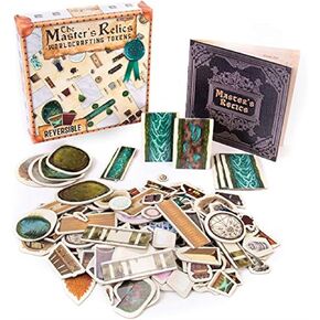 Master's Relics - RPG Item Token Accessory Set - 200+ Double-Sided Dry/Wet Erase Reversible Object Pawns for Fantasy Tabletop Roleplaying Game Terrain Tiles and Dungeon Battle Maps - D&D Compatible