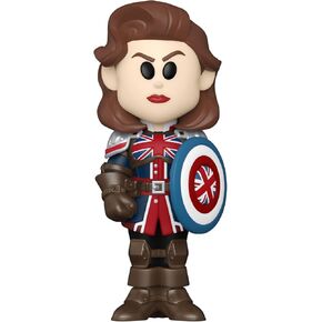 Funko Vinyl SODA: Marvel: What If - Captain Carter - 1/6 Odds for Rare Chase Variant - Marvel Comics - Collectable Vinyl Figure - Gift Idea - Official Merchandise - for Kids & Adults
