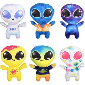 Forest & Twelfth 5" Alien Plush Toys 12 Unique Plush Toys, Soft and Unique Alien Figure Toys for Imaginative Play, Party Decor, Party Favors, Safe for All Ages (12 Pack)