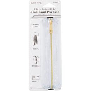 DESIGNPHIL Midori 41825006 Pen Case, Book Band Pen Case, Transparent A, For B6 - A5