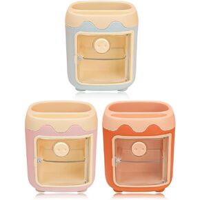 Tofficu 3Pcs Cute Pen Holder, Kawaii Pencil Holder For Desk, Pig Nose Pencil Cup, Cosmetic Makeup Holder for Dressing Table, Stationery Organizer for Office Desk